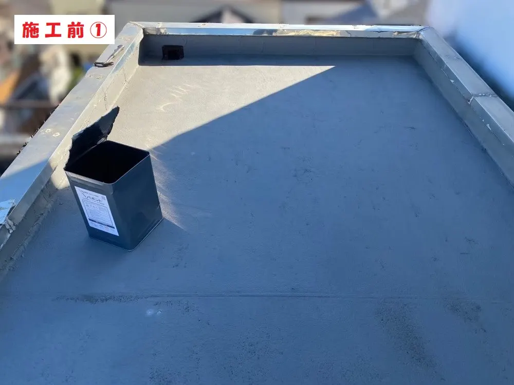 塔屋シート防水工事－大阪市淀川区 Ｓ会社様：施工事例266（施工前）