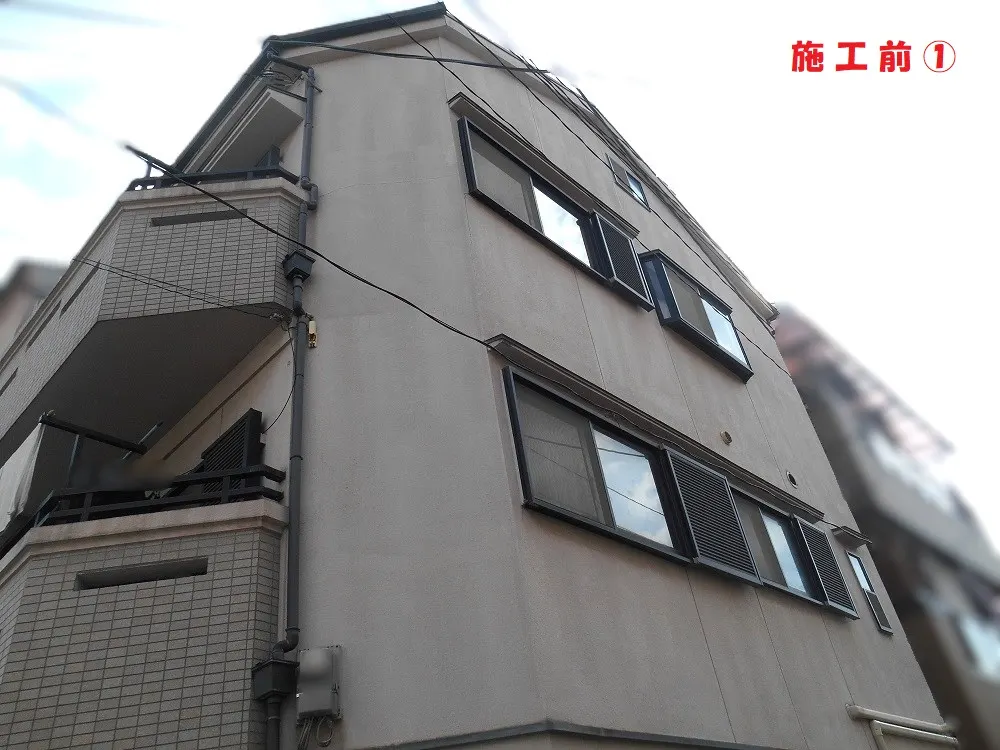 大阪市鶴見区 Y様邸の外壁塗装工事(施工前)