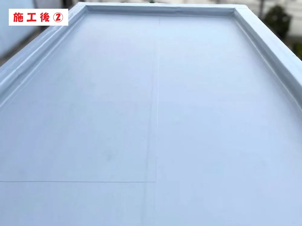大阪市淀川区 Ｓ会社様の塔屋シート防水工事・施工後の写真2